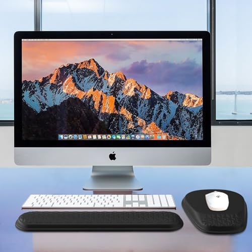 Ergonomic Mouse Pad with Wrist Rest, Memory Foam Support for Office