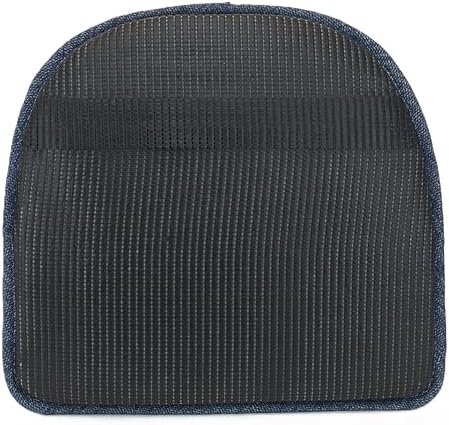Klear Vu Raindrop The Gripper Non Slip Chair Cushions, Soft & Comfortable Seat Pad, Sitting Pillow for Kitchen, Dining or Office, 6 Count (Pack of 1), Blue