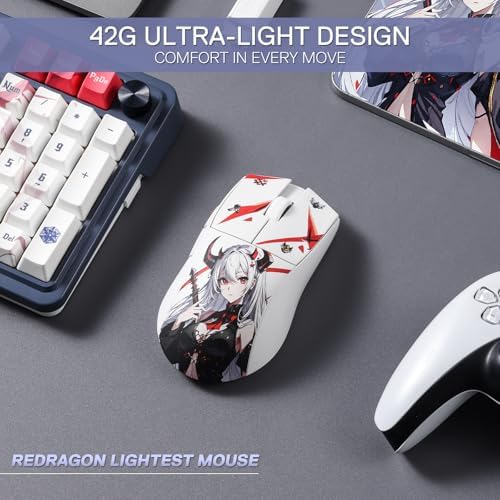 Redragon M916AK Wireless 42G Ultra-Light Mouse 26K DPI Remapping Keys