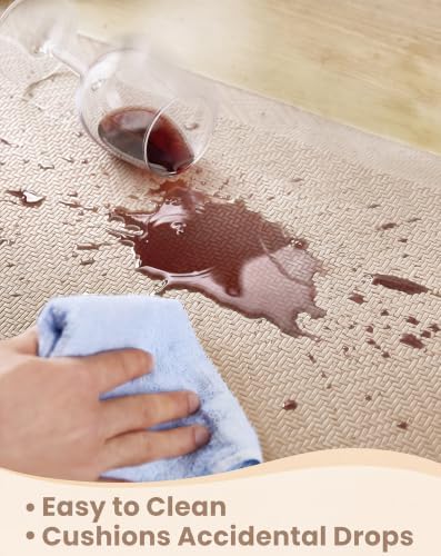 Ophanie Kitchen Mats for Floor,3/4 inch Thick,20x32 Anti Fatigue Cushioned Mat,Kitchen Rugs,Waterproof,Comfort Ergonomic Standing Mat for Office,Home,Sink with 99+ Pairs of Anti-Slip Bottom Ridges