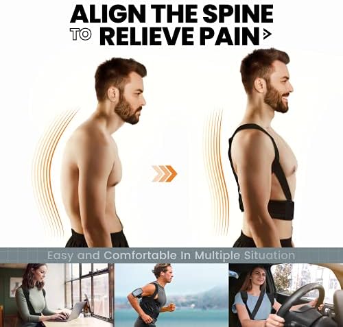 VANRORA Posture Corrector for Women and Men, Adjustable & Comfy Back Brace