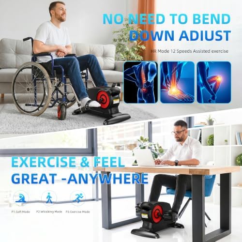 Under Desk Exercise Machine, Leg Exerciser While Sitting for Seniors