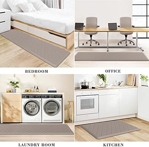 Kitchen Mat 2 PCS Cushioned Anti-Fatigue Floor Mat Standing Mat for Kitchen