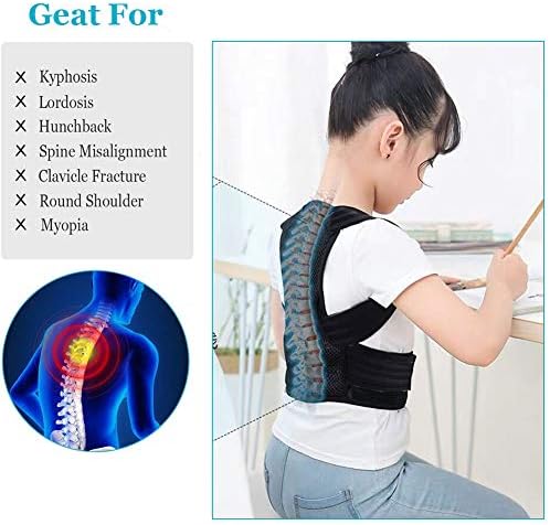 Lexniush Professional Posture Corrector for Men, Women and Kids, Effective Upper Back Posture Brace for Teenagers Boys Girls Spinal Support to Improves Slouch, Prevent Humpback, Relieve Back Pain