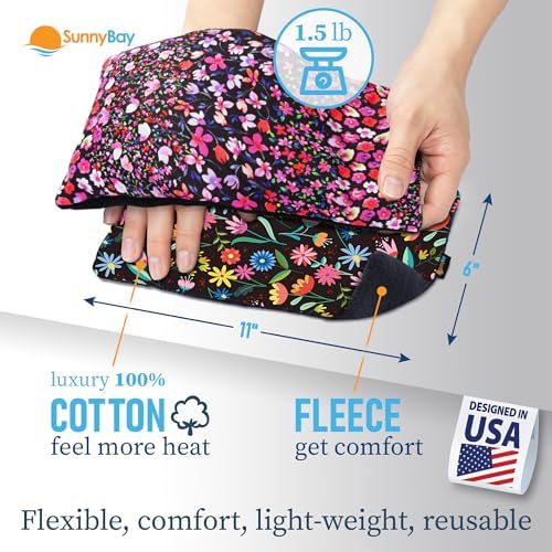 SunnyBay Heating Pad, Neck and Shoulder Wrap, 6x11 inch, Meadow