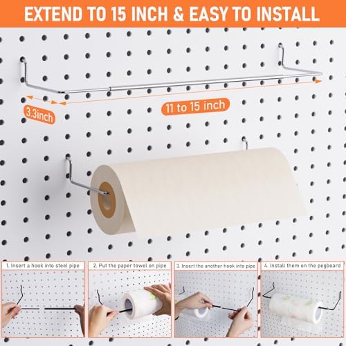 INCLY 30PCS Peg Board Organizer Accessories Kit with Bins, Cups & Baskets