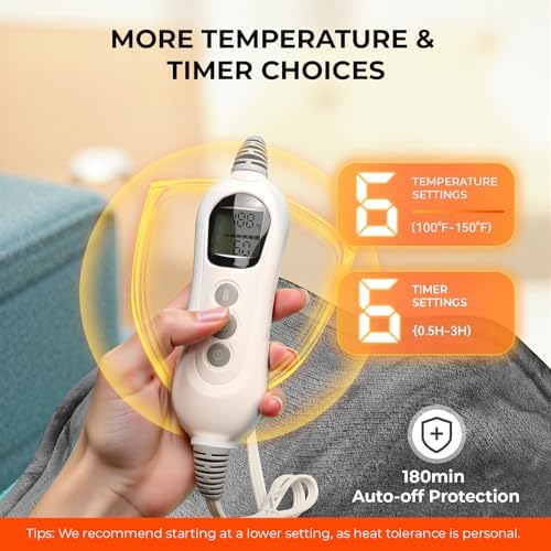 Heating Pad for Neck & Shoulders & Back: Electric Instant Heat 2026 Upgrade
