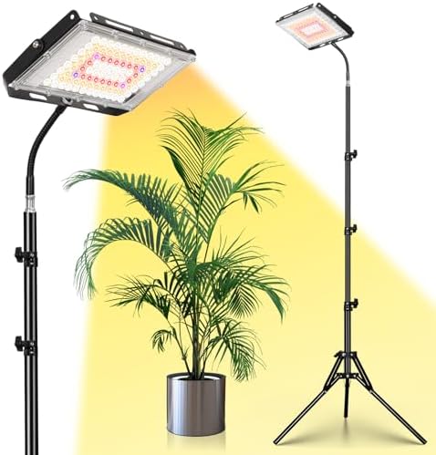 LBW Grow Lights for Indoor Plants, Full Spectrum 96 LEDs Plant Grow Light
