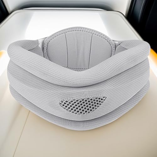Neck Brace for Neck Pain and Support, Soft Breathable Cervical Collar, Adjustable Cervical Collar, Neck Support Brace Wraps Keep Vertebrae Stable and Aligned
