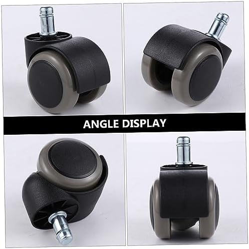 NUOBESTY 5Pcs Heavy-Duty Office Chair Caster Wheels Replacement Universal Size Smooth Rolling for Floor Types Compatible Office Chairs