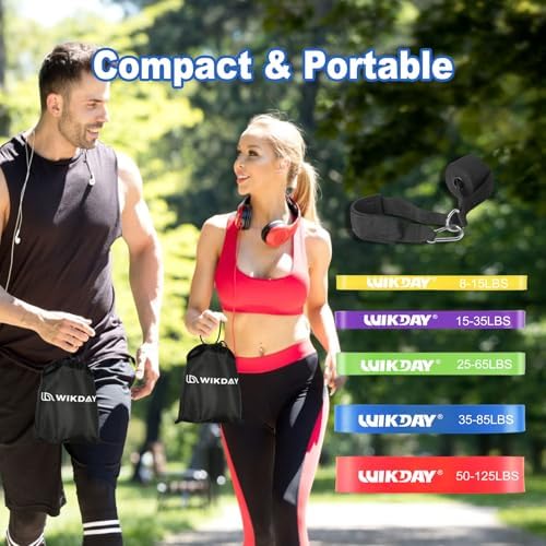 WIKDAY Resistance Bands for Working Out with Door Anchor