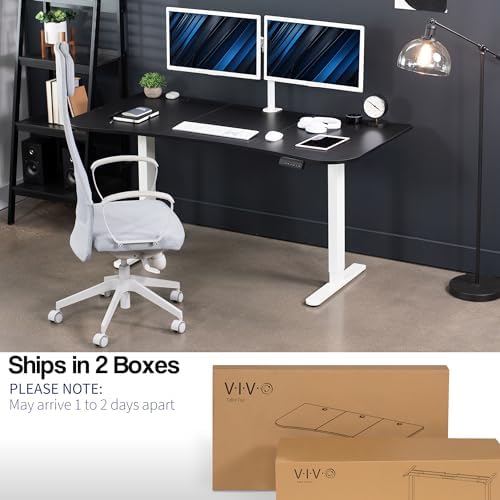 VIVO Black 63 x 32 in Standing Desk, DESK-KIT-E2W1B