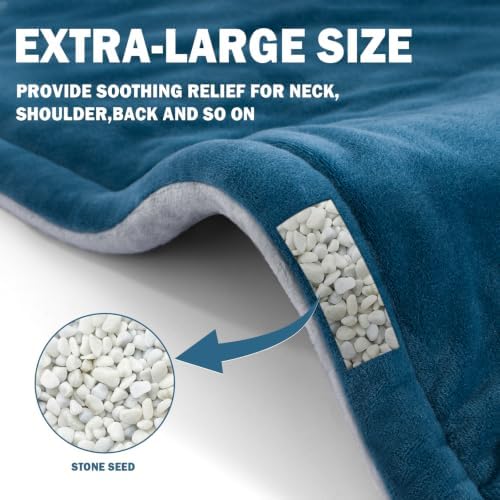 Weighted Heating Pad for Back, Neck & Shoulder Pain Relief