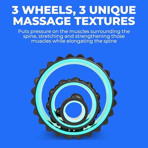 Chirp Wheel XR Acupressure Back Roller Set, 3-Pack, Mint