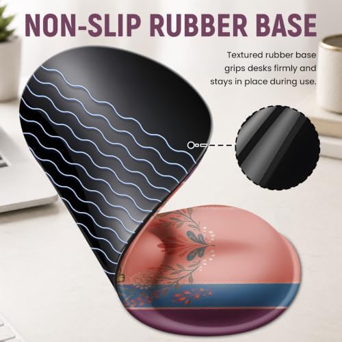 Ergonomic Mouse Pad with Wrist Rest, Gel Wrist Support, Wiener