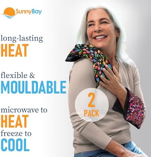 SunnyBay Heating Pad, Neck and Shoulder Wrap, 6x11 inch, Meadow