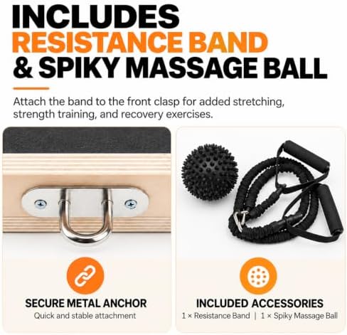 MUCITAGF Wooden Slant Board for Calf Stretching, Calf Stretch Board