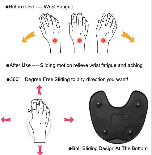 AA Products U-Shaped Wrist Rest for Mouse Pad Laptop/Desktop Computer