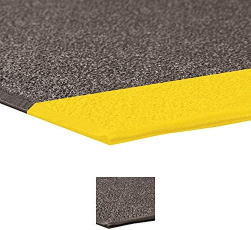 Notrax 415 Pebble Step Sof-Tred™ W/Dyna-Shield® Anti-Fatigue Safety Mat, for Home or Business 3' X 6' Black/Yellow