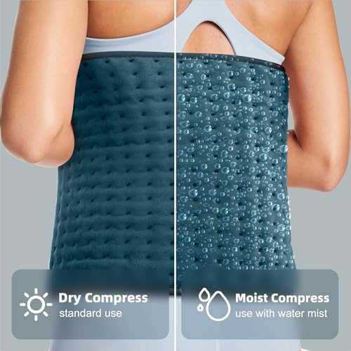 VALGELUIK Heating Pad for Back Pain Relief, 12"x24" Electric Heat Pad Gifts