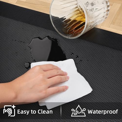 Tyrot Extra Thick Anti Fatigue Mat for Kitchen Floor, 20x32+20x32, Black