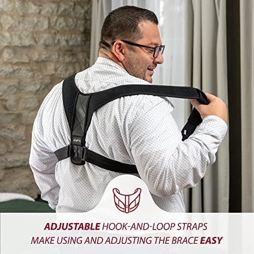 KARM Plus Size Posture Corrector for Women & Men Plus Size - XXL, 3X Big and Tall Posture Corrector - Upper Back Brace for Hunchback, Clavicle Support - Fits Up To XXXL (2XL/3XL)