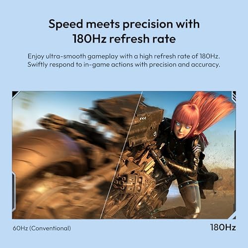 Pixio PX278 Wave Blue 27 inch 180Hz Refresh Rate Quad HD 1440p Resolution Fast IPS Panel 1ms GTG Response Time Built-in Speakers Gaming Monitor with AMD FreeSync