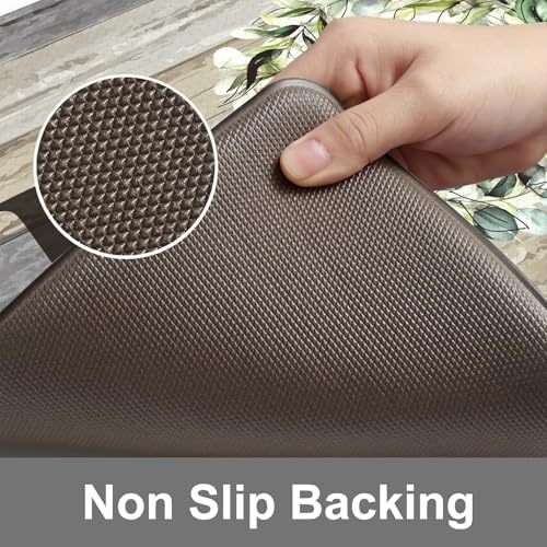 KIMODE Anti Fatigue Kitchen Mats for Floor Cushioned Kitchen Rugs Sets of 2