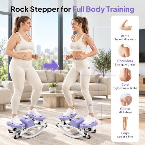 Rock Stepper Side to Side, 300 LBS Capacity, Side Stepper Exercise at Home