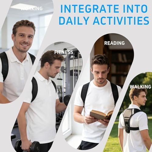 Back Brace Posture Corrector for Women Men Shoulder Support Straightener Pain Relief Upper Spine Hunchback Thoracic Device Plus Size Straps Correction Fixer Trainer Best Straight Black Large/X-Large