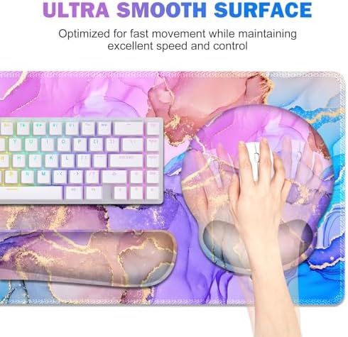 Gaming Mouse Pad, 4in1 XXL Mousepad Large Desk Mat, Cute Desk Pad Protector