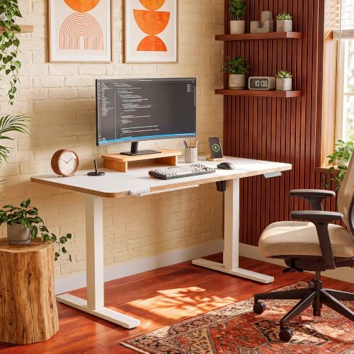 48 Inch Standing Desk with Wheels, USB-C Port, Cable Management
