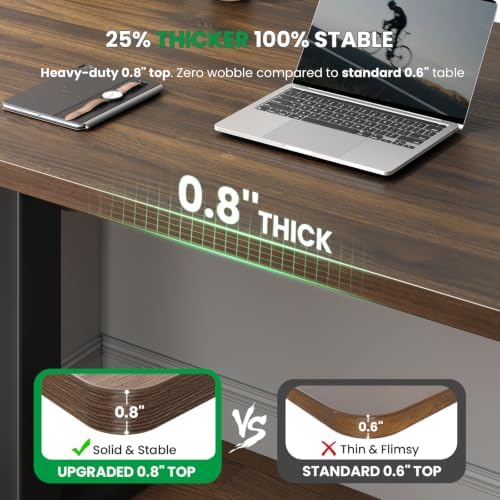 SIAGO 48 x 24 Inch Electric Standing Desk, 0.8 Inch Thick Tabletop