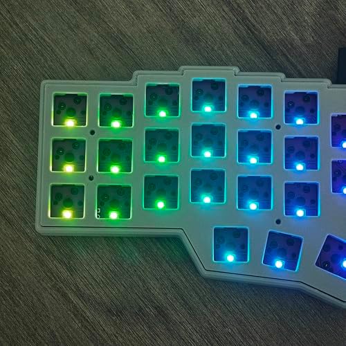 YMDK Split Keyboard Corne V4.1 46 Keys Ergonomic Hotswappable 40% Layout 3D PLA RGB QMK Vial All Key Programmable Mini Independent Gaming Keyboard Kit