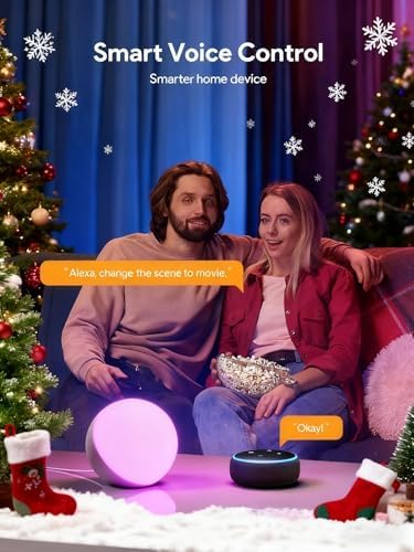 Hifree Smart Table Lamp, Dimmable Desk Lamp with App/Voice Control, LED RGB Color Changing Touch Lamp, Night Lamp for Bedroom Compatible with Alexa