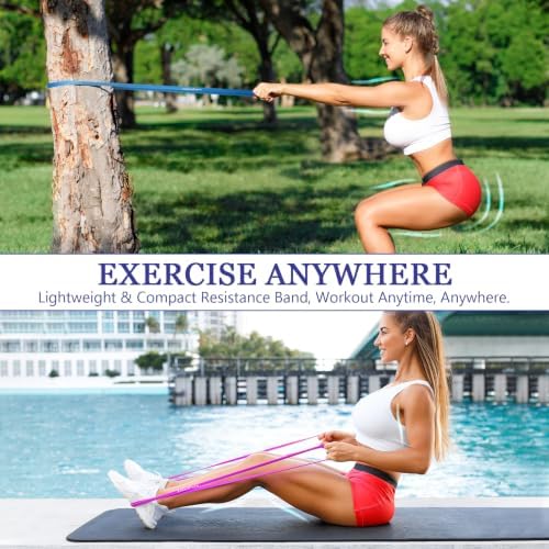 Resistance Bands,Pull Up Bands,Stretching Assist Bands Set for Men & WomenPortable Exercise, Muscle Training,Physical Therapy,Exercise Workout Bands for Working Out
