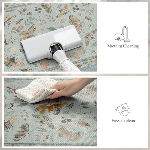 LEEVAN Anti Fatigue Kitchen Mats for Floor, Cushioned Kitchen Mat Set 2PCS