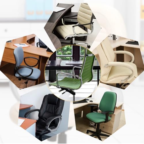 2pcs Office Chair Armrest Covers, Arm Rest Covers for Office Chair,with Zipper, Stretchable Chairs Arm Pads, Black Armrest Cover for Chairs