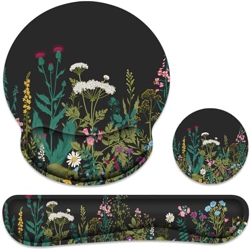 Ergonomic Mouse Pad with Wrist Rest and Keyboard Wrist Rest, Mousepad
