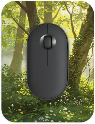 Small Mouse pad, with Edge-Sewn Design, extends Service Life by Twice, occupying the Optimal Size for the Mouse and Wrist Position. (Forest)