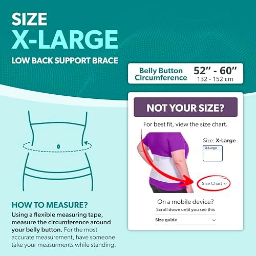 BraceAbility Women's Back Brace for Female Lower Back Pain - Lightweight Soft White Elastic Lumbar Compression Support Belt is Discreet Under Clothes for Ladies, Nurses, Walking (XL)