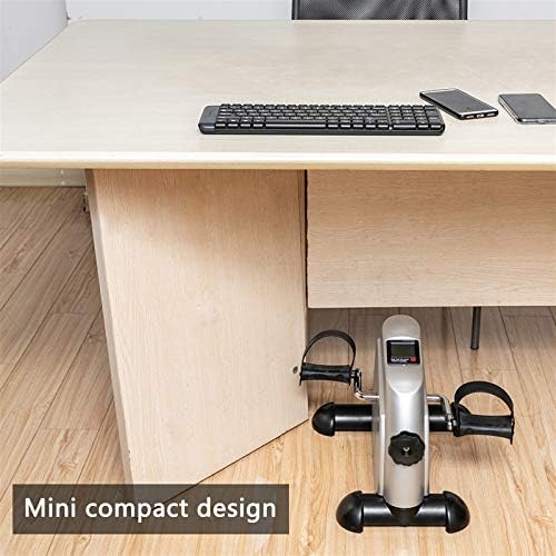 Mini Exercise Bike,Portable Home Use Hands and Feet Trainer,Under Desk Bike Pedal Exerciser,Portable Foot Cycle Arm & Leg Peddler Machine,for Home Office Use