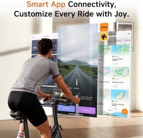 HitGo Office Exercise Bike Desk Chair,330 lbs Heavy Duty Under Desk Bike with 9-Level Height Adjustable Seat 24.4"-33.8",8-Level Resistance & Rolling Wheels,Quiet Fitness Chair for Home Office