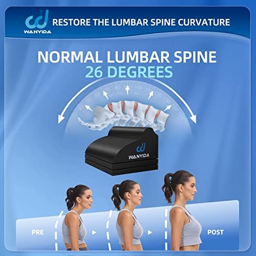 Neck and Lumbar Traction Device for Spine Alignment, Neck Stretcher Lower Back Stretcher for Pain Relief,3 Height Adjustable Chiropractic Pillows