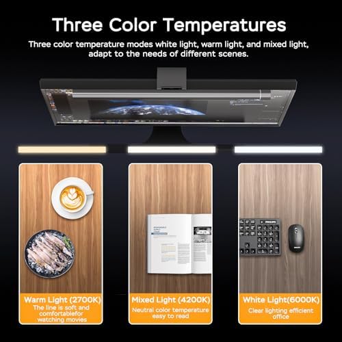 Computer Screen Lamp, Made of Aluminum Alloy, Office and Home Use