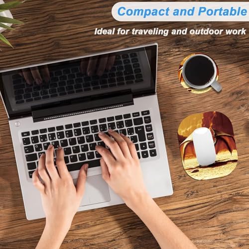 Small Mouse Pad，Mini Mouse Pad 6 x 7 Inch，for Laptop Keyboard Tray Wireless Mouse Home Office Travel，with Non-Slip Rubber Base, Waterproof Mouse Mat，Dragon
