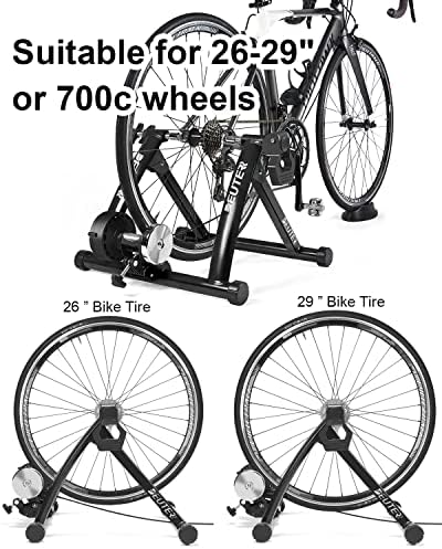 Bike Trainer, Magnetic Bicycle Stationary Stand for Indoor Exercise Riding