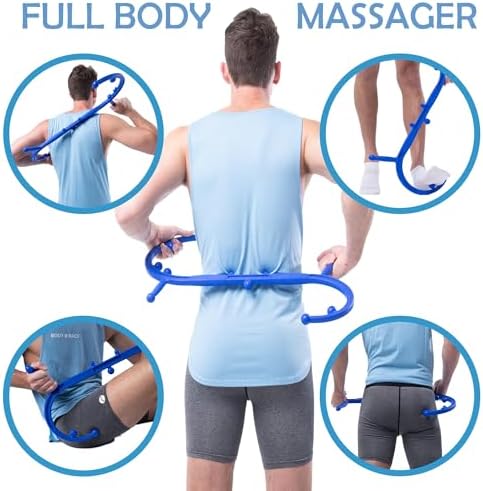 Body Back Buddy Classic Back Massager & Neck Massager for Pain Relief, Blue