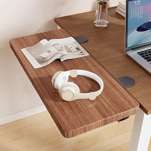 Metallic,40*20,Desk Extender Tray, 27.5" x 7.8" Clamp On Desk Shelf, Desk Extension with rounded-edge, Table Desk Arm Rest, Clamp On Keyboard Tray for Office and Home, Workstation Organizer