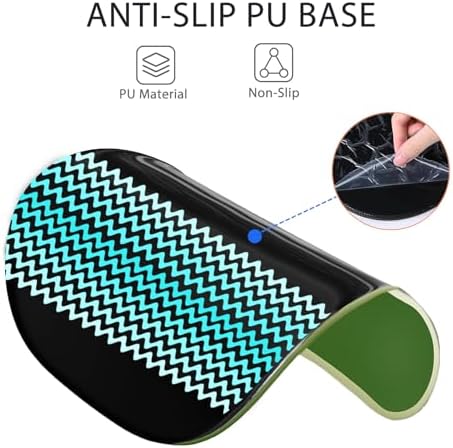 Ergonomic Mouse Pad with Wrist Rest, Comfortable Gel Concave Mouse Pad with Non-Slip Base, Pain Relief Mouse Pads with Smooth Wrist Support for Office & Home (Gradient Green)